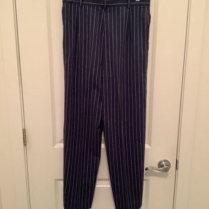 Mila Shon Navy blue striped pants & blouse